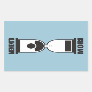 Sticker Rectangulaire Memento Mori