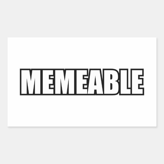 STICKER RECTANGULAIRE MÉMOIRE (Devant)