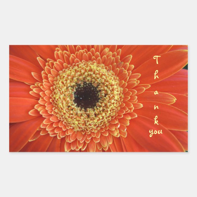 Sticker Rectangulaire merci (Devant)