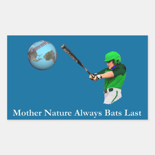 Sticker Rectangulaire Mère Nature toujours chauves Dernières (Devant)