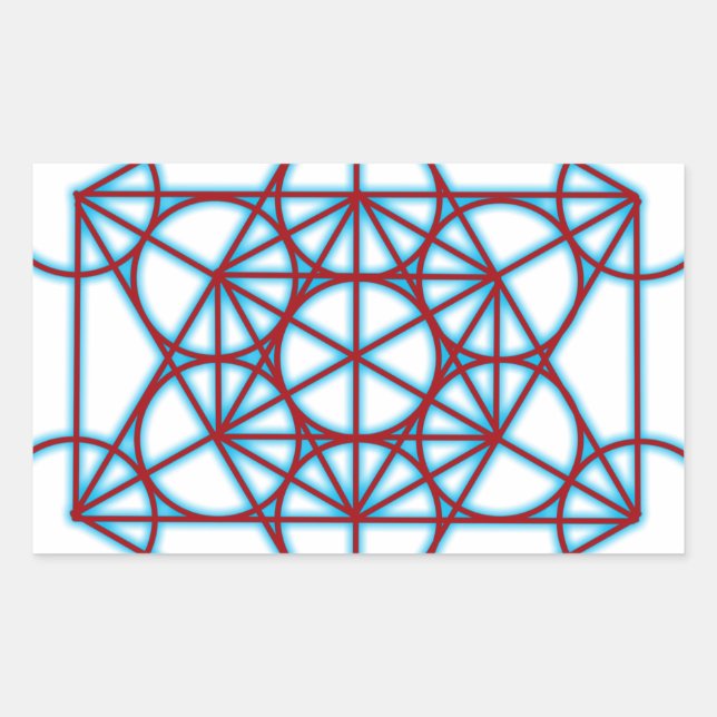 Sticker Rectangulaire MetatronTGlow (Devant)