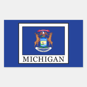 Sticker Rectangulaire Michigan