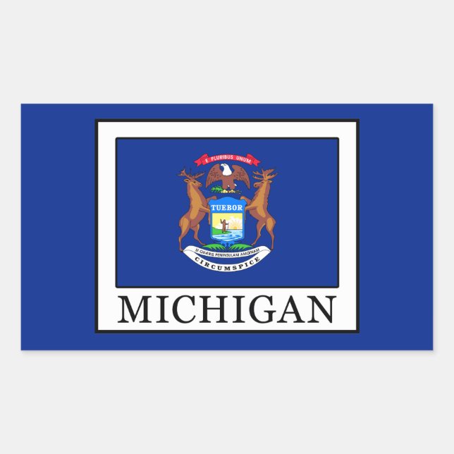 Sticker Rectangulaire Michigan (Devant)
