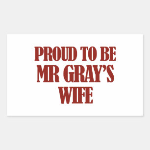 Sticker Rectangulaire Mme Gray conceptions