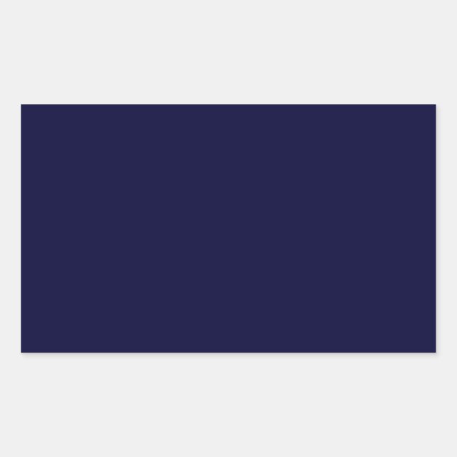 Sticker Rectangulaire Modèle bleu bleu couleur solide marine (Devant)