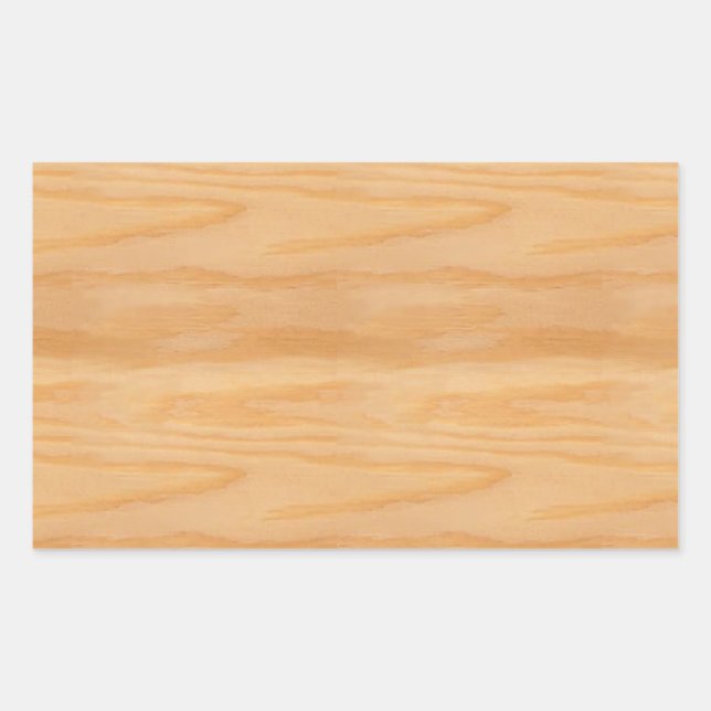 Sticker Rectangulaire Modèle de conception élégant en bois créatif vierg (Devant)