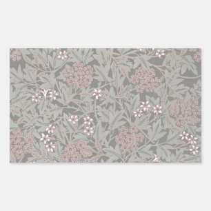 Sticker Rectangulaire Modèle de fleur de jasmin de William Morris