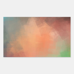 Sticker Rectangulaire Modèle élégant abstrait moderne personnalisé vierg