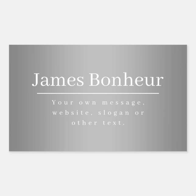 Sticker Rectangulaire Modèle promotionnel modifiable pour les entreprise (Devant)