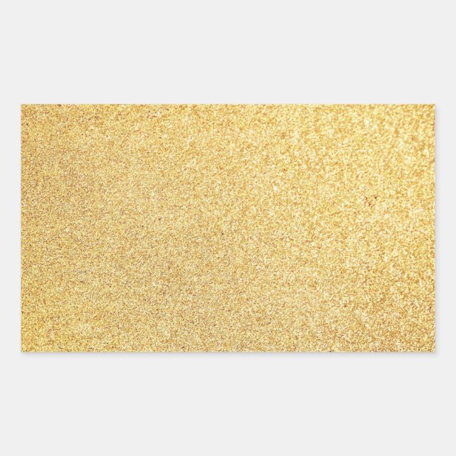 Sticker Rectangulaire Modèle vierge Ajoutez votre texte Moderne Paillett (Devant)
