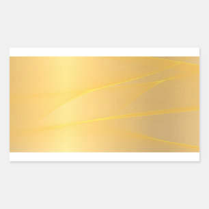 Sticker Rectangulaire Modèle vierge de design élégant Faux or glamour