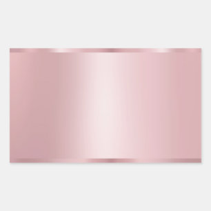 Sticker Rectangulaire Modèle vierge élégant moderne or rose tendance