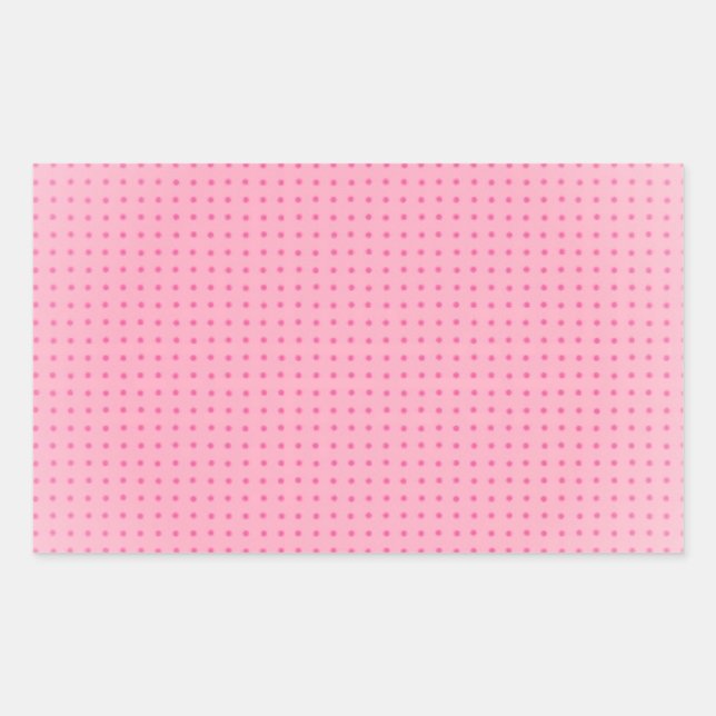 Sticker Rectangulaire Modèle vierge personnalisé rose tendre tendance (Devant)