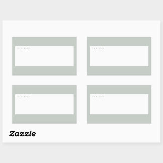 Sticker Rectangulaire Moderne Vert Sage Minimal À Faire Planificateur