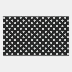 Sticker Rectangulaire Modifier Pois gris N'importe quelle couleur Clique