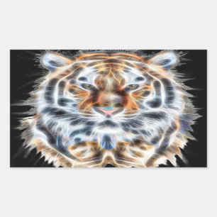 Sticker Rectangulaire Mon chat agit sur Tiger Bold Energy
