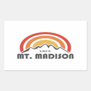 Sticker Rectangulaire Mont Madison New Hampshire