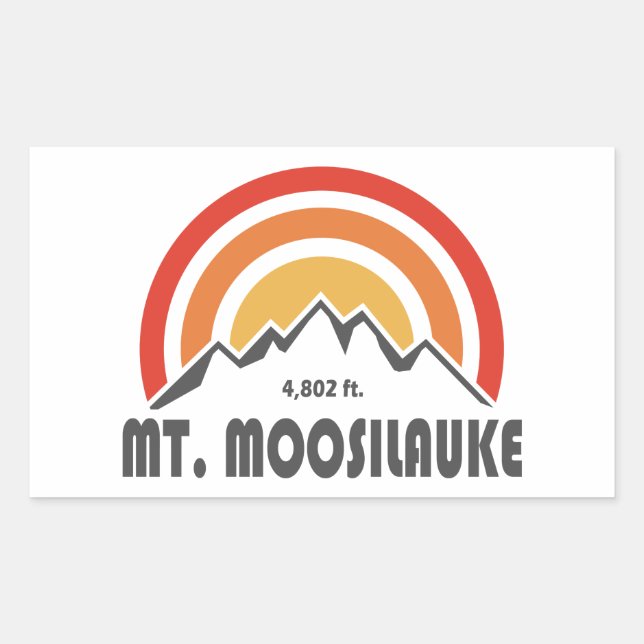 Sticker Rectangulaire Mont Moosilauke (Devant)