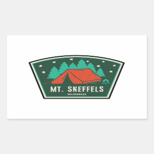 Sticker Rectangulaire Mont Sneffels Wilderness Colorado Camping