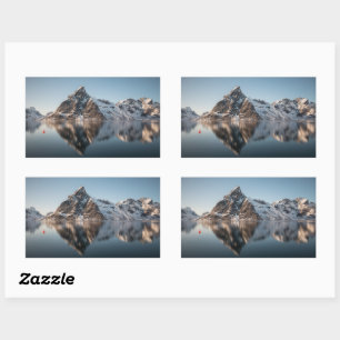Sticker Rectangulaire Montagne Lofoten