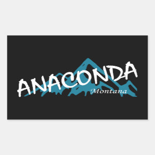 Sticker Rectangulaire Montagnes Anaconda Montana