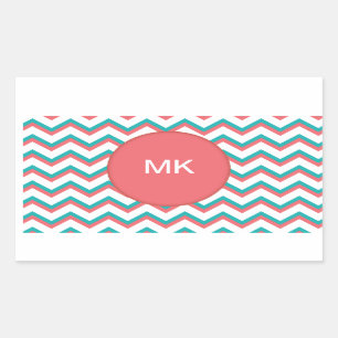 Sticker Rectangulaire Motif Chevron Sud-Ouest