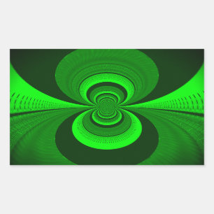 Sticker Rectangulaire Motif de kaléidoscope Super Abstrait