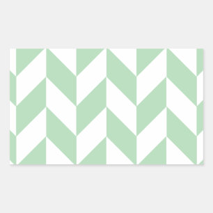 Sticker Rectangulaire Motif de squelette vert à la menthe