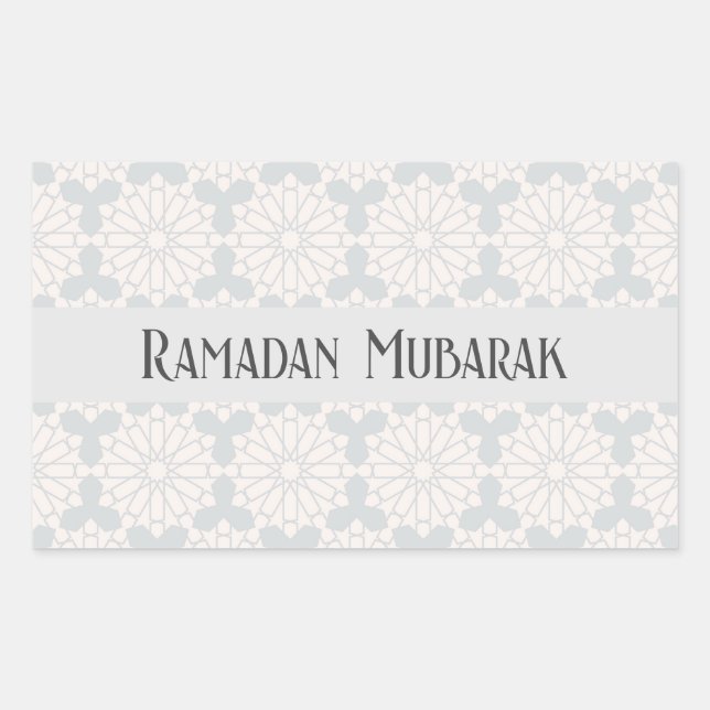 Sticker Rectangulaire Motif géométrique islamique (Devant)