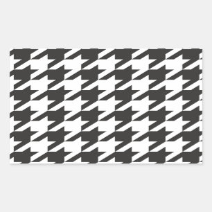 Sticker Rectangulaire Motif gris, noir et blanc sans soudure