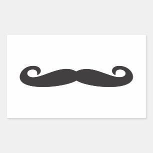 Sticker Rectangulaire Moustache