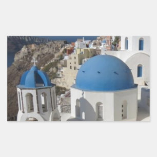 Sticker Rectangulaire Mykonos Grèce Travel