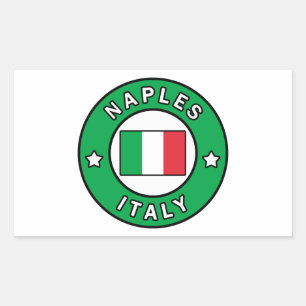 Sticker Rectangulaire Naples Italie