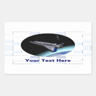Sticker Rectangulaire Navette spatiale El Al Maslool
