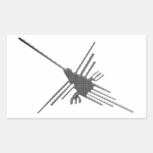 Sticker Rectangulaire Nazca Lines Hermitage Newsprint