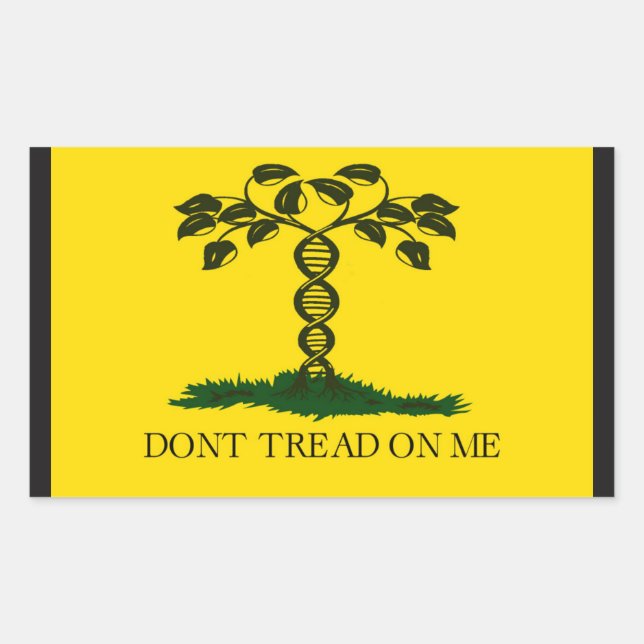 Sticker Rectangulaire Ne me touchez pas - pour les scientifiques (Devant)