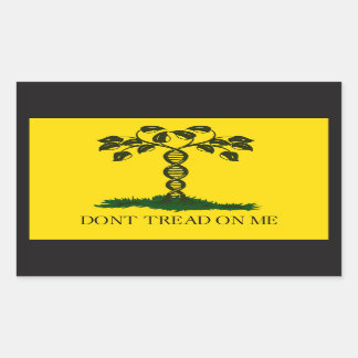 Sticker Rectangulaire Ne me touchez pas - pour les scientifiques