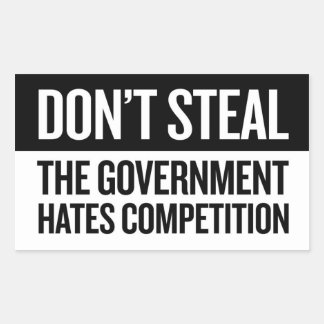 Sticker Rectangulaire Ne vole pas - Petit