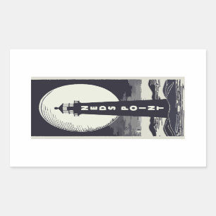 Sticker Rectangulaire Neds Point Phare Massachusetts Lune