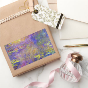 Sticker Rectangulaire Nénuphars par Claude Monet