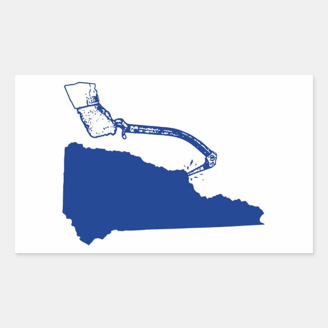 Sticker Rectangulaire New Hampshire Ice Escalade (Devant)