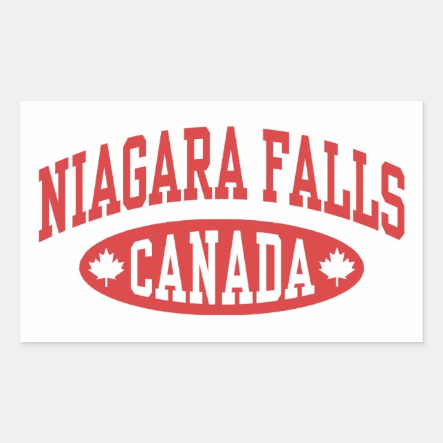 Sticker Rectangulaire Niagara Falls Canada (Devant)