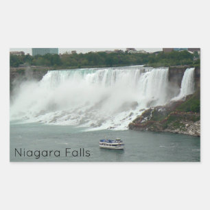 Sticker Rectangulaire Niagara Falls sur le côté canadien