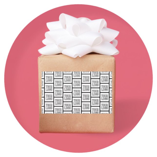 Sticker Rectangulaire N'importe quel Motif de répétition de logo ou d'im (Créateur téléchargé)