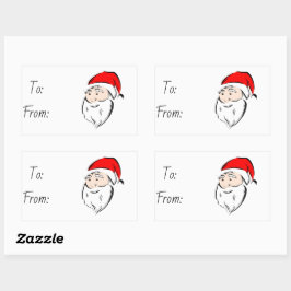 Sticker Rectangulaire Noël
