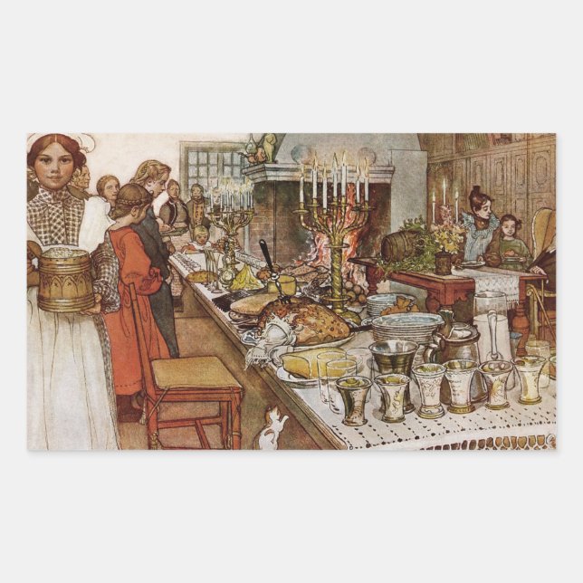 Sticker Rectangulaire Noël Eve Julaftonen (Devant)