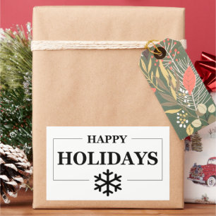 Sticker Rectangulaire Noël Joyeux Noël Joyeux Noël