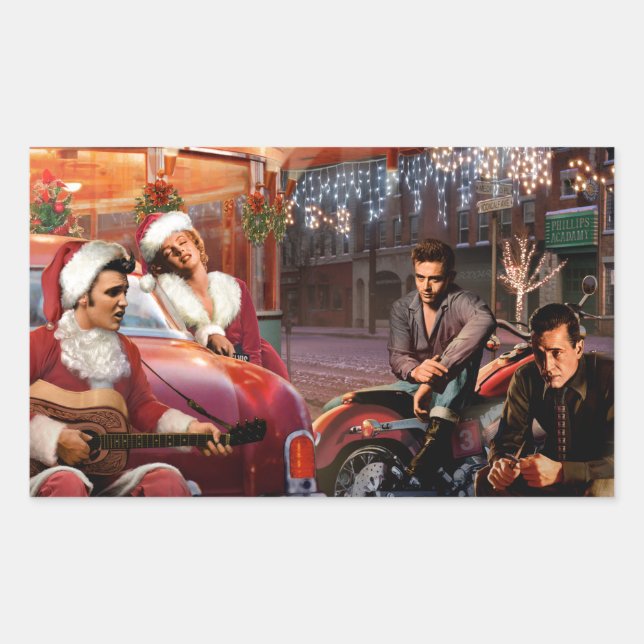 Sticker Rectangulaire Noël légendaire (Devant)