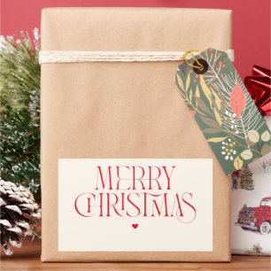 Sticker Rectangulaire noël moderne, minimaliste, noël minimaliste, m