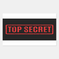 Sticker rectangulaire noir à embrayage haut secret